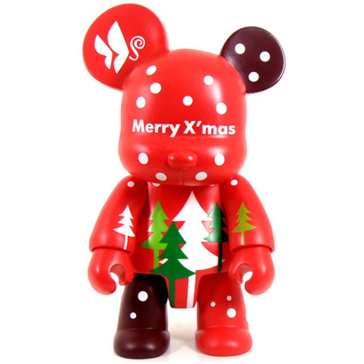 2009 Holiday Bear Qee 8" - Red