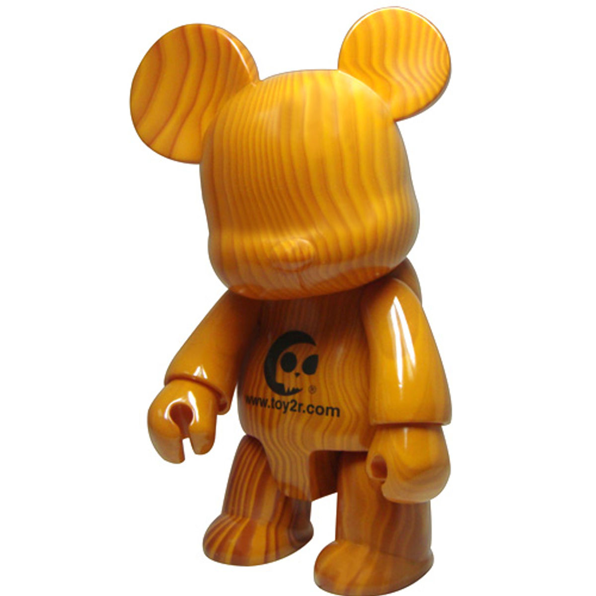 Wood Grain Bear Qee 8" - Logo