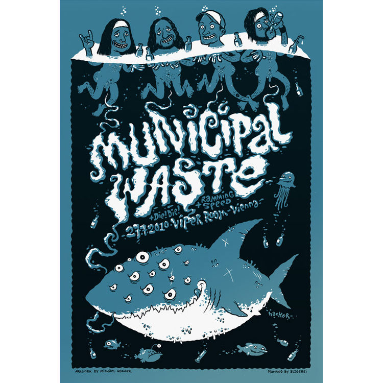 Municipal Waste Gigposter by Michael Hacker