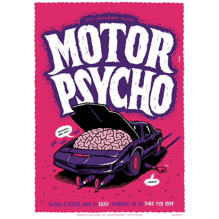 Motorpsycho gigposter by Michael Hacker