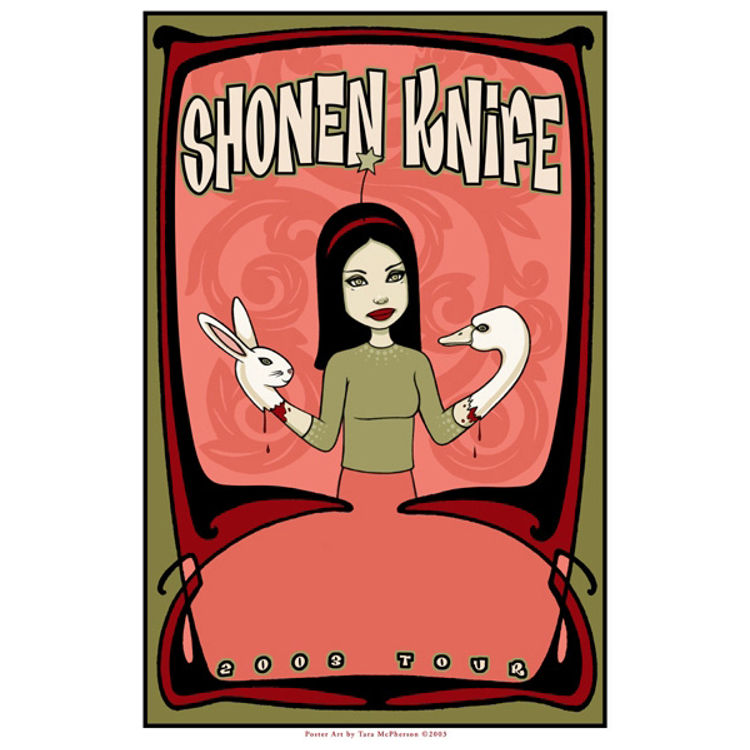 Shonen Knife Tour Poster 2003 by Tara McPherson