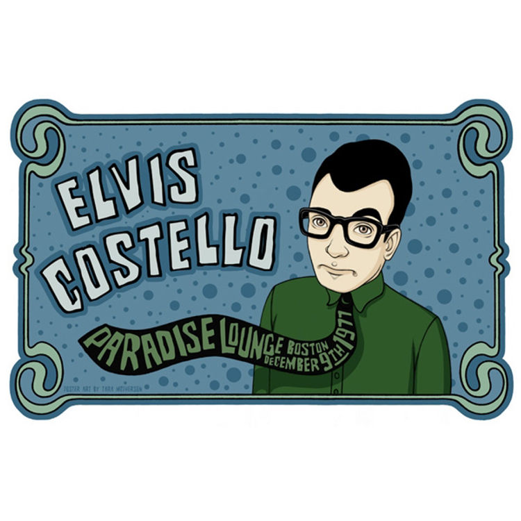 Elvis Costello - Boston, MA, 1977 by Tara McPherson