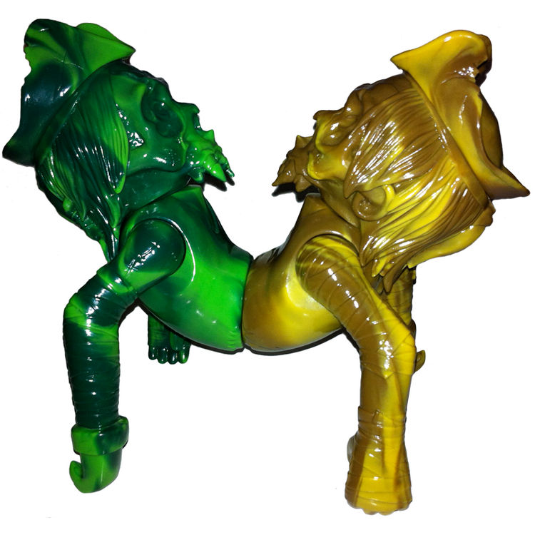 Siamese Pirate - Green & Brown by Pushead (Brian Schroeder)