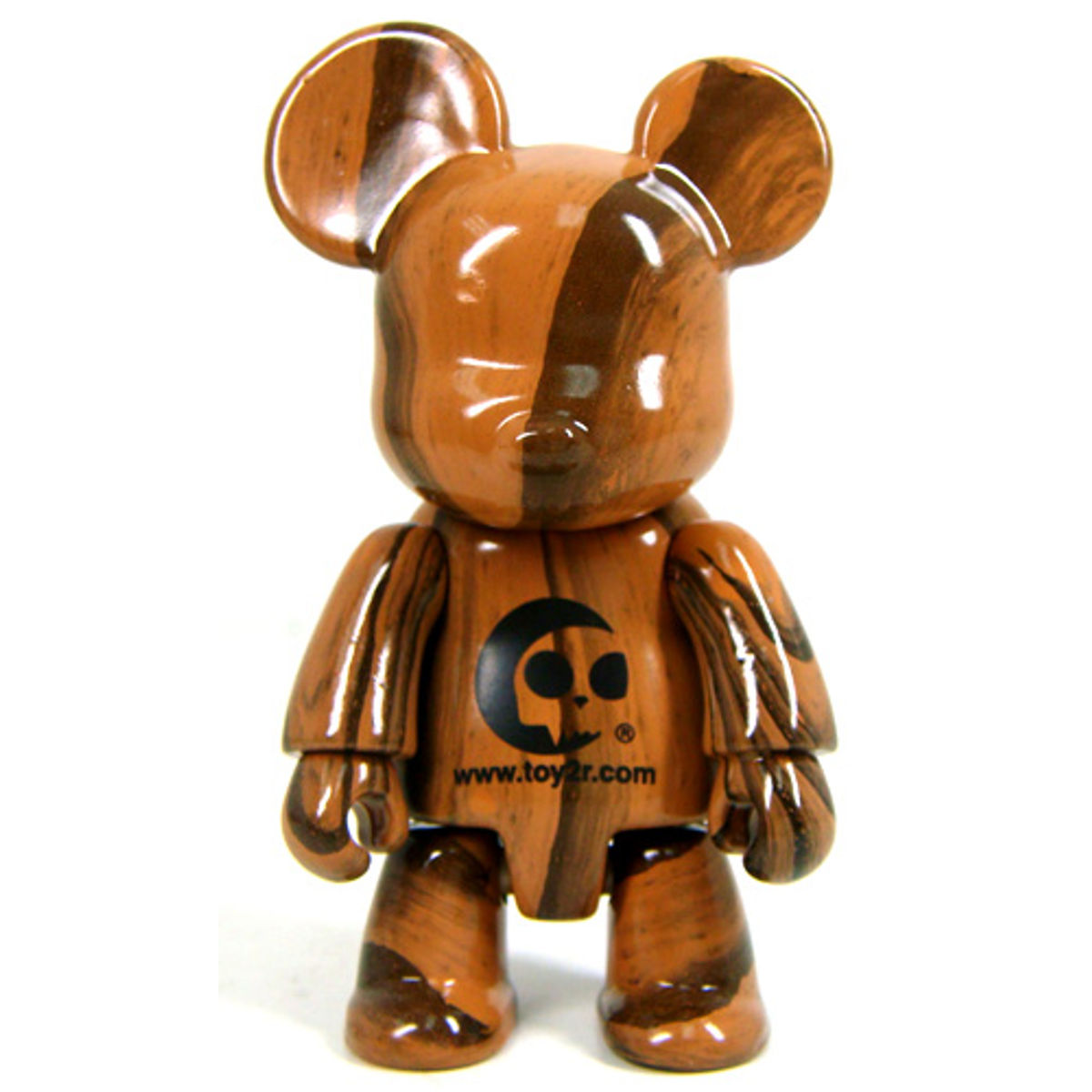 Wood Grain Bear Qee - Logo