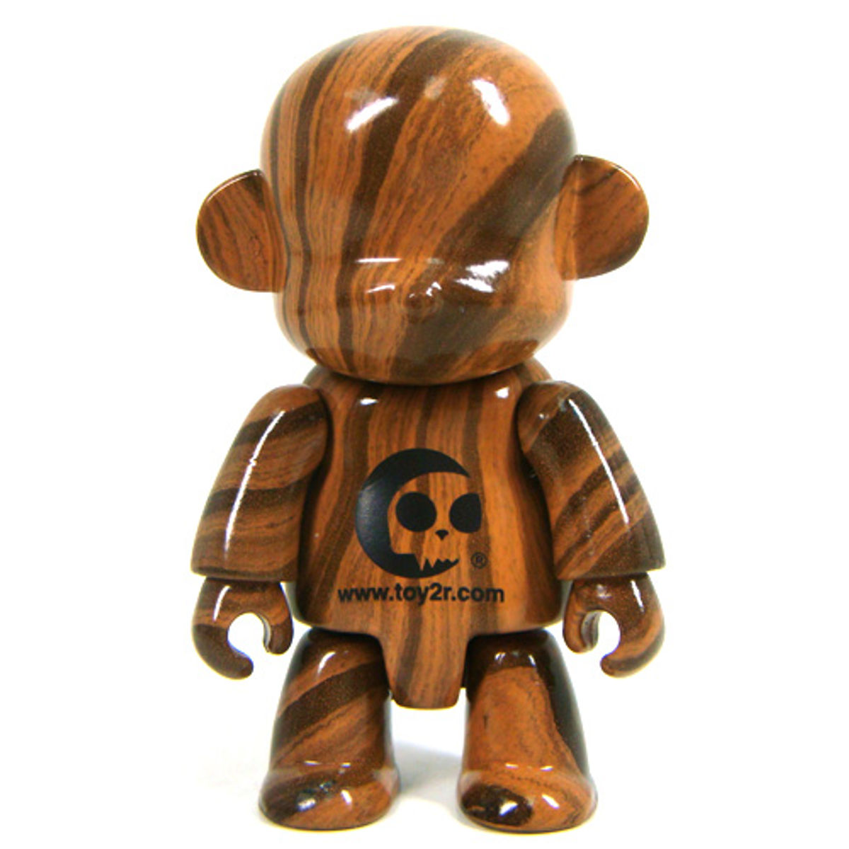 Wood Grain Monkey Qee - Logo