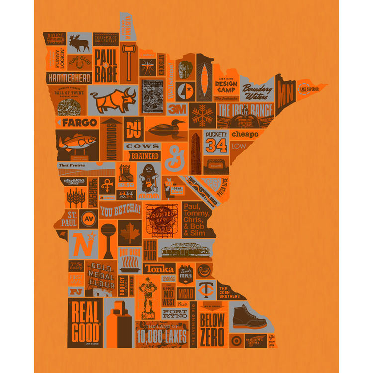 Minnesota : Hunting Season by Aaron Draplin