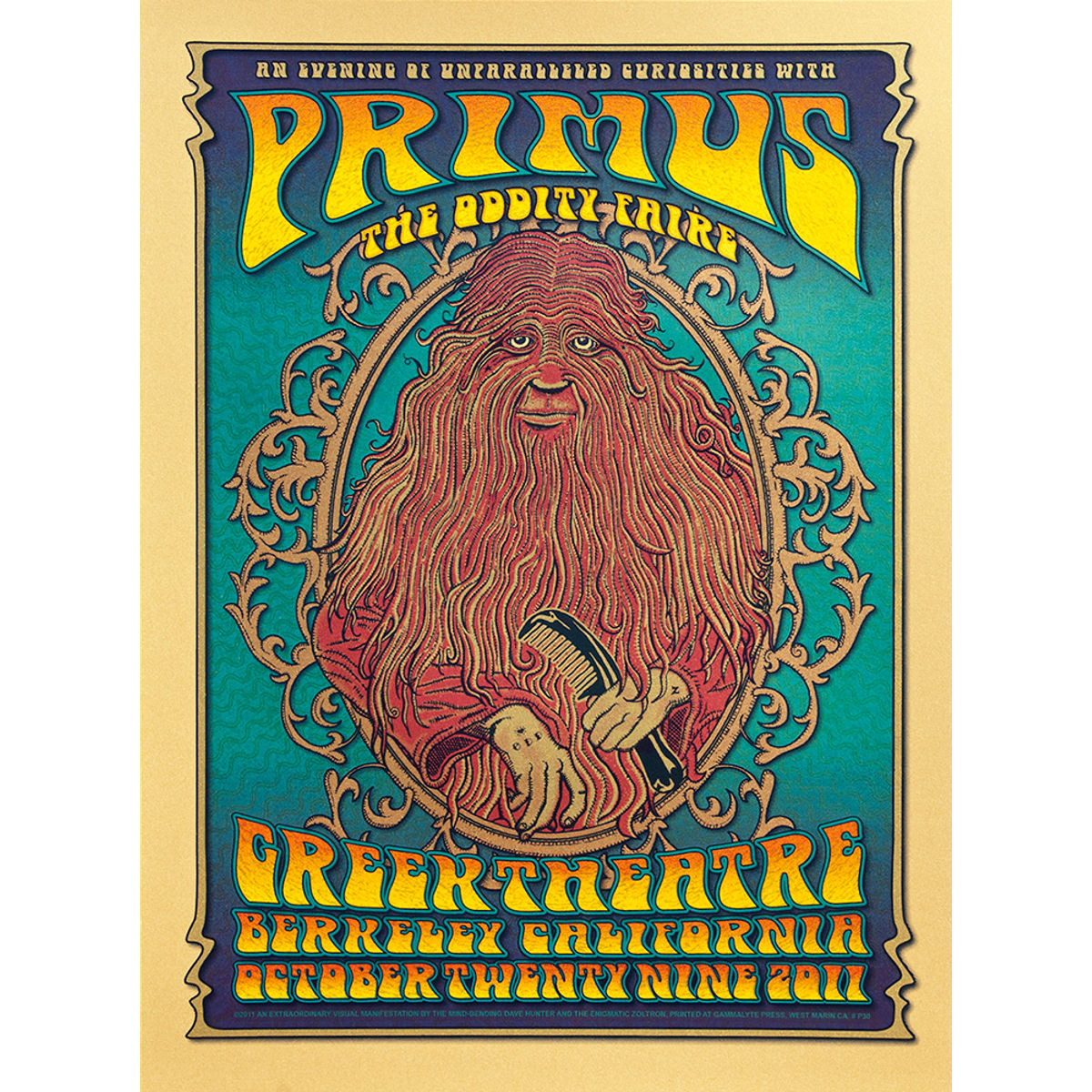 Primus - Berkeley, CA, 2011 (Gold Variant)