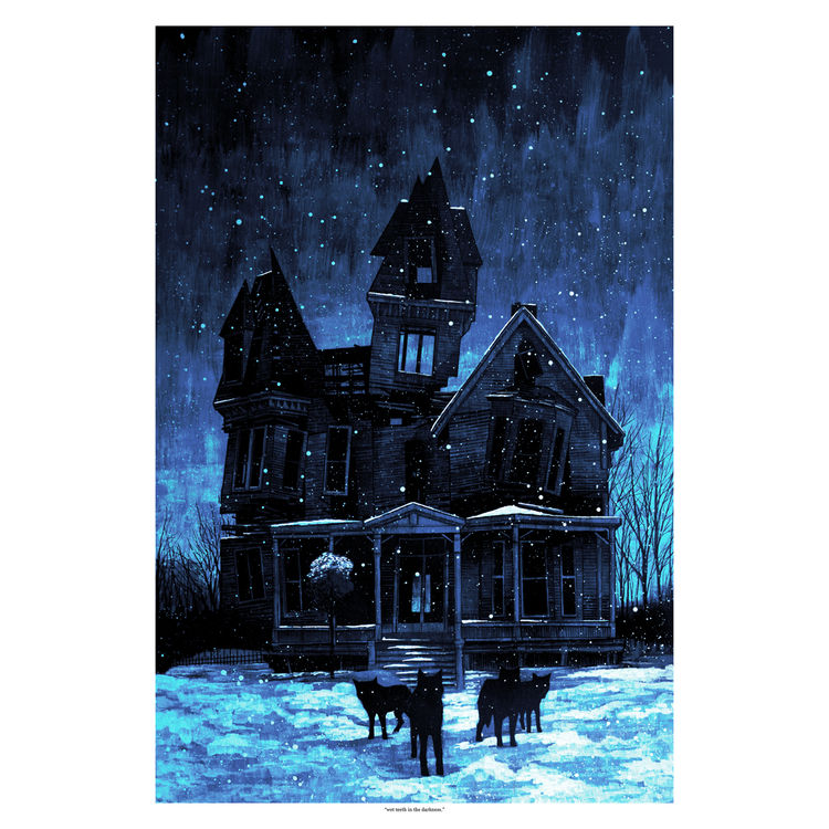 wet teeth in the darkness by Daniel Danger
