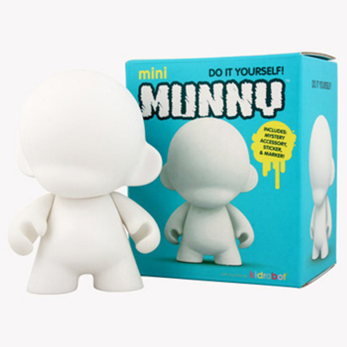 4" White DIY Mini Munny