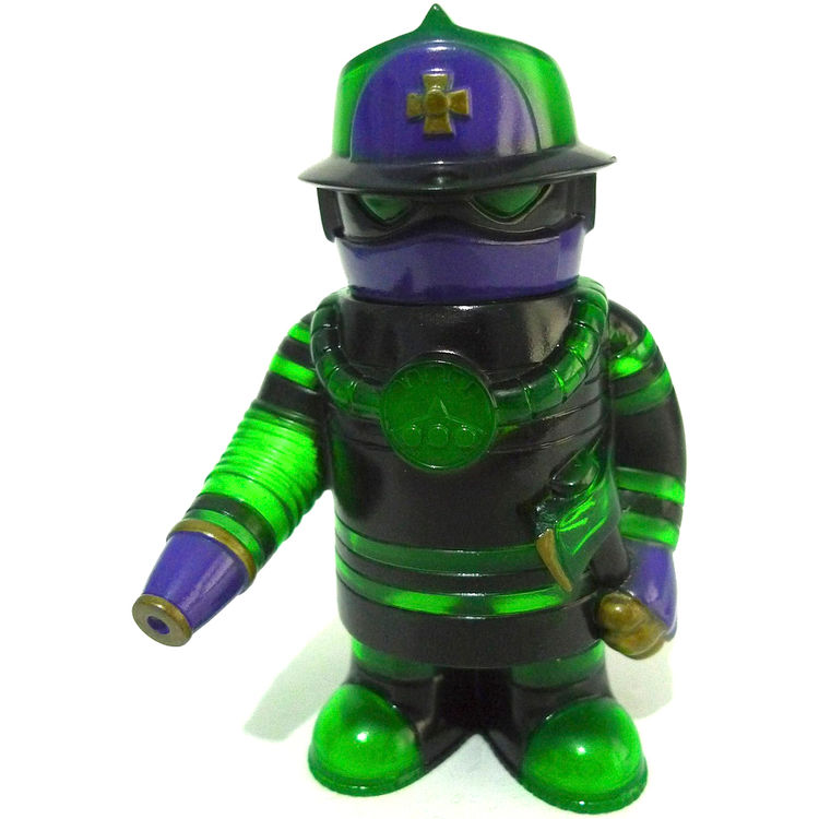 Robo Fire - Black & Green by Jeremy Whiteaker