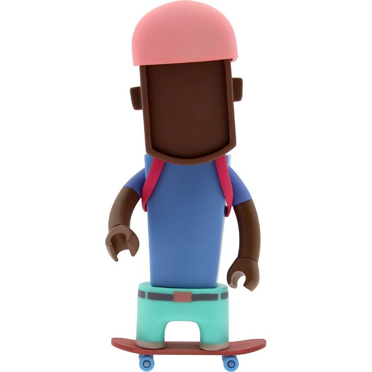 BEit Dude - Skateboarder (Purple/Green) by Kicktoys