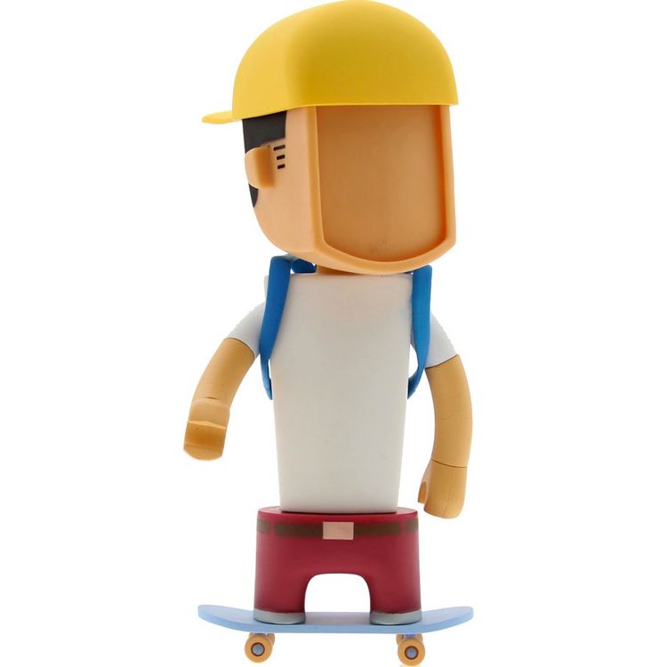BEit Dude - Skateboarder (White/Red) by Kicktoys