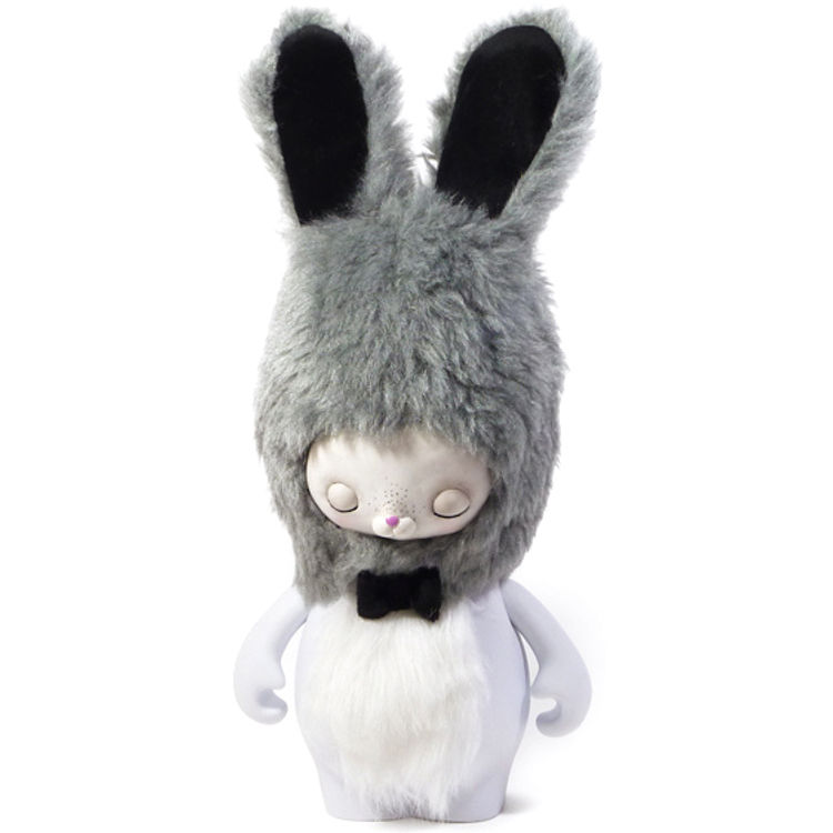 Grey Fancy Snow Bunny by A Little Stranger