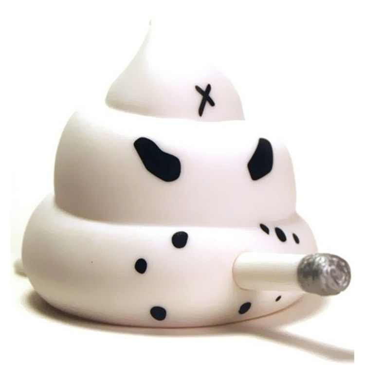 Sho-po Plop - White by Frank Kozik