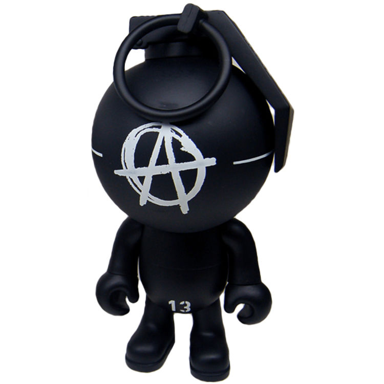 Anarchy Nade 9" - Black by Frank Kozik