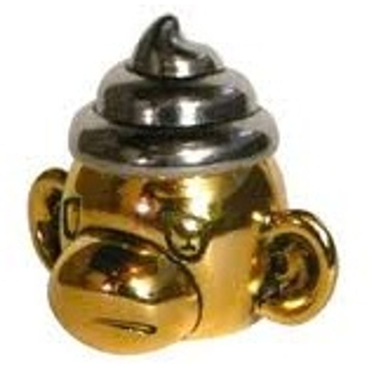 Shithead - Silver Turd w/ Gold Monkey