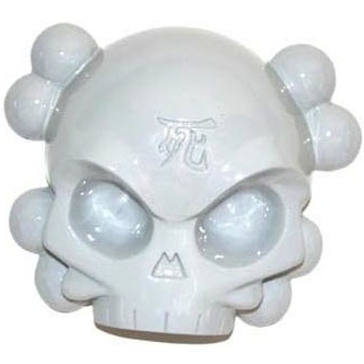 Bronze Skullhead - Egg Shell White by Huck Gee