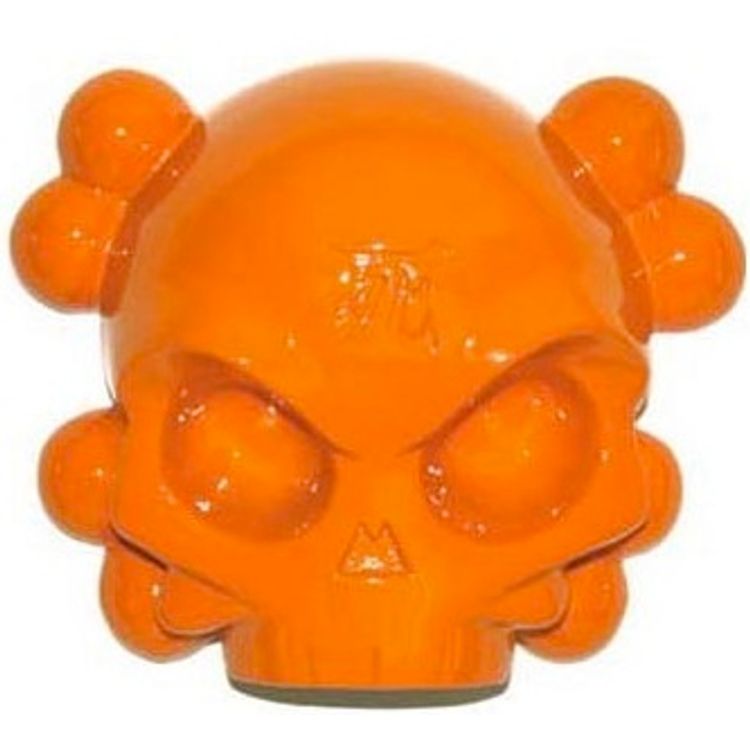 Bronze Skullhead - Orange by Huck Gee