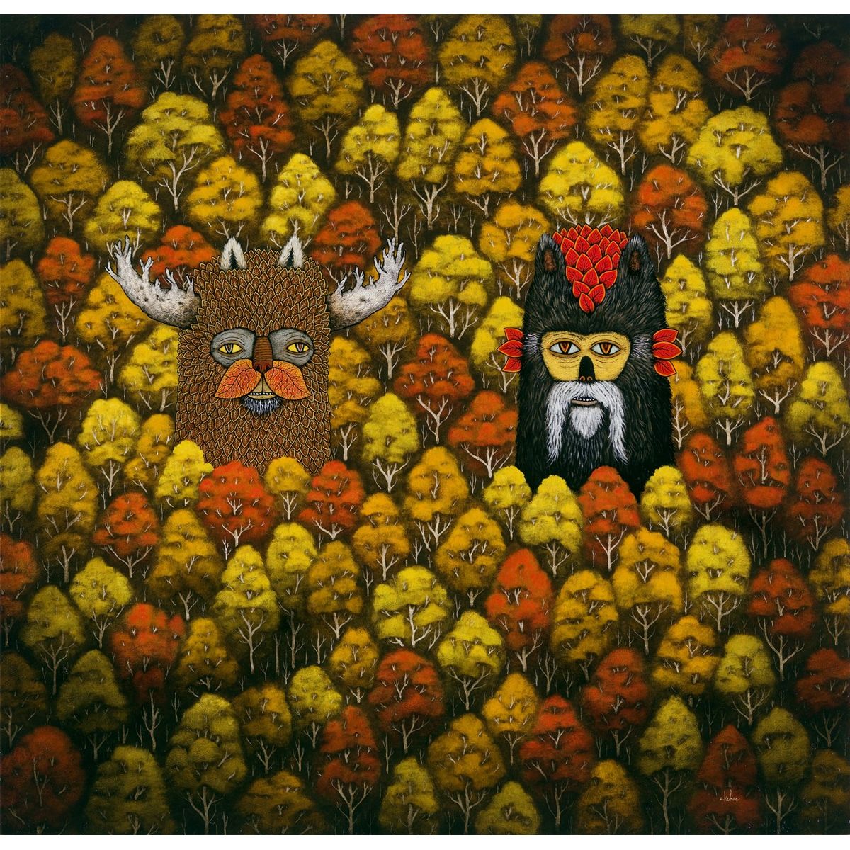 Chance Meeting of Forest Dragons