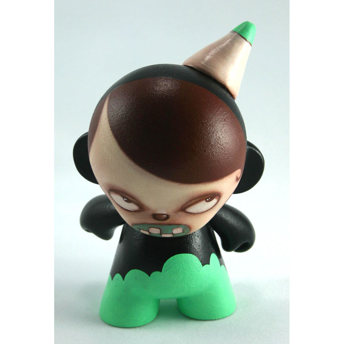 Girl in Black Circus Bear Suit