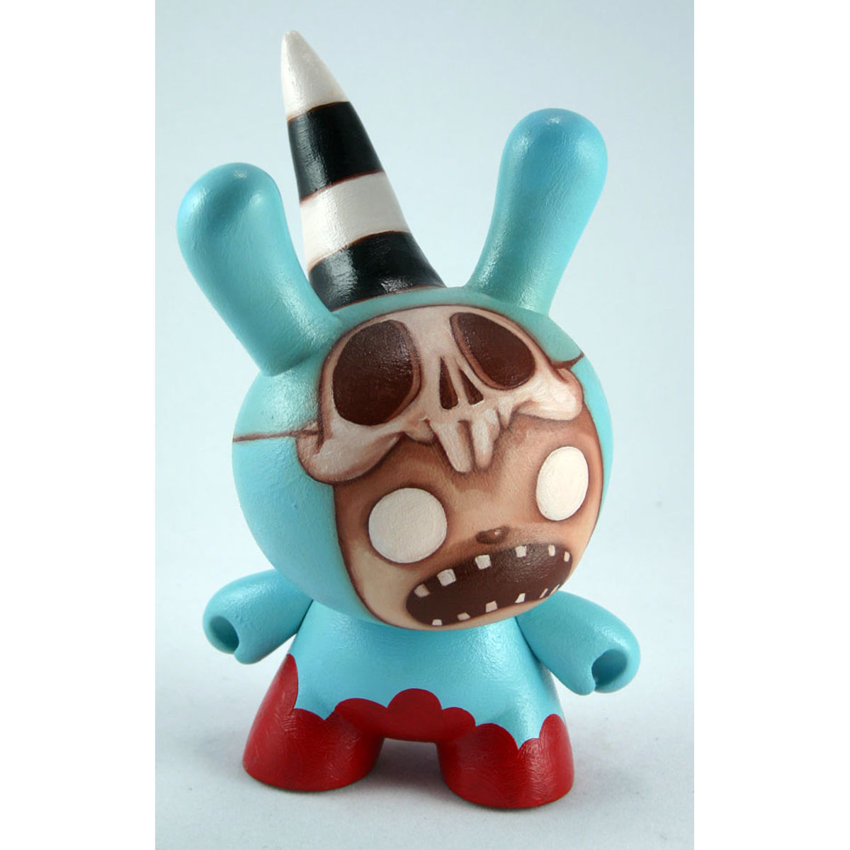 Blue Rabbit Suit, skull mask