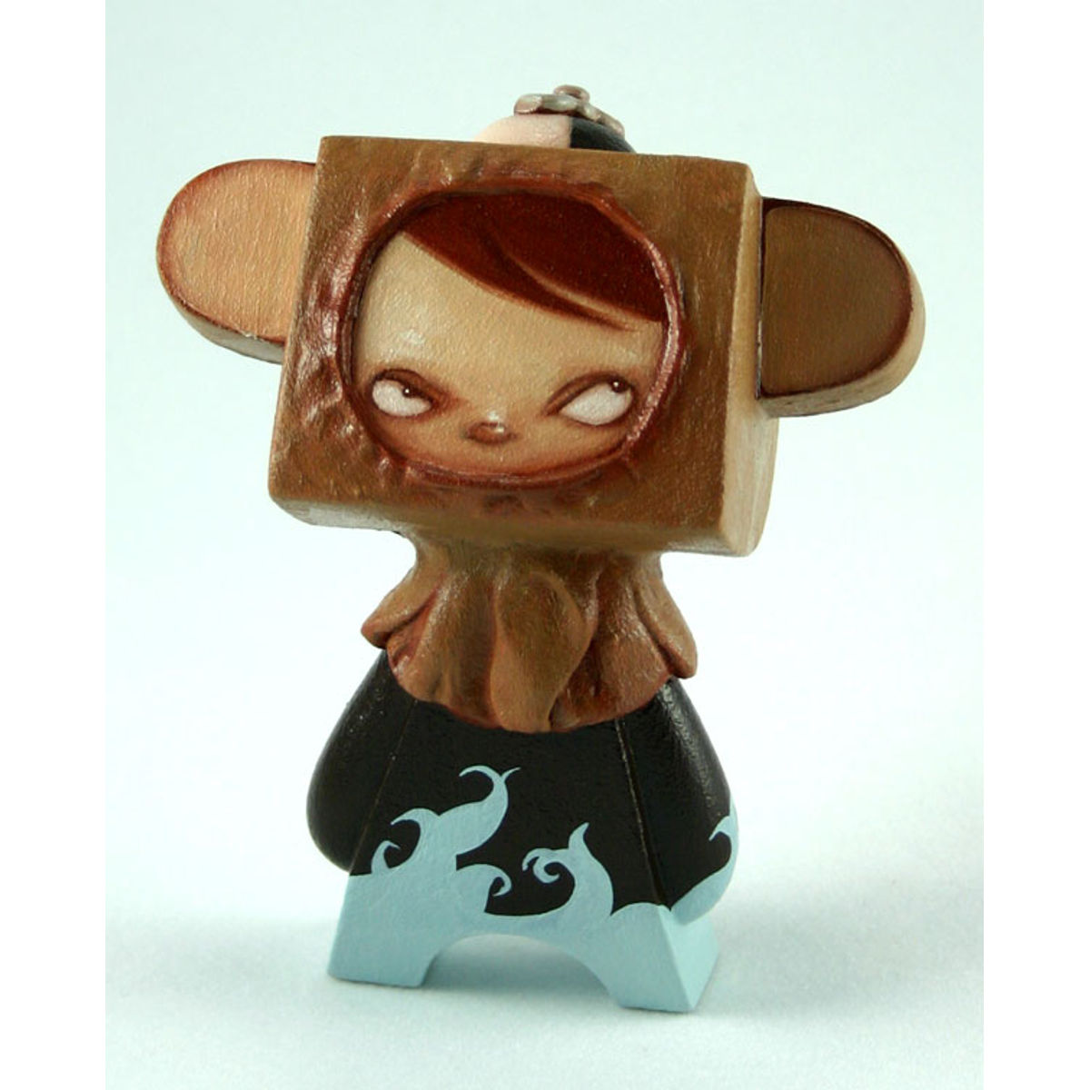 Boy with bear hood, beanie