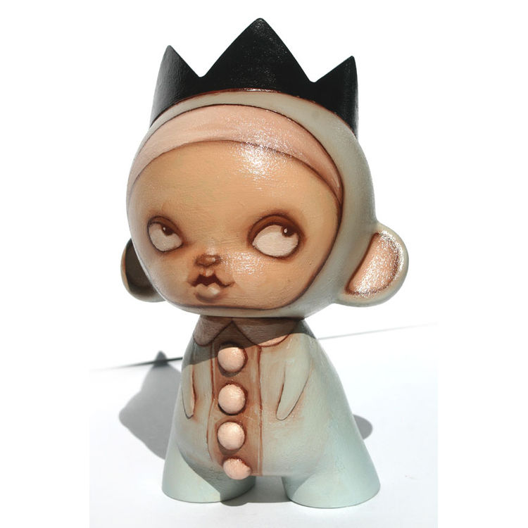Baby, blue bear suit by Kathie Olivas