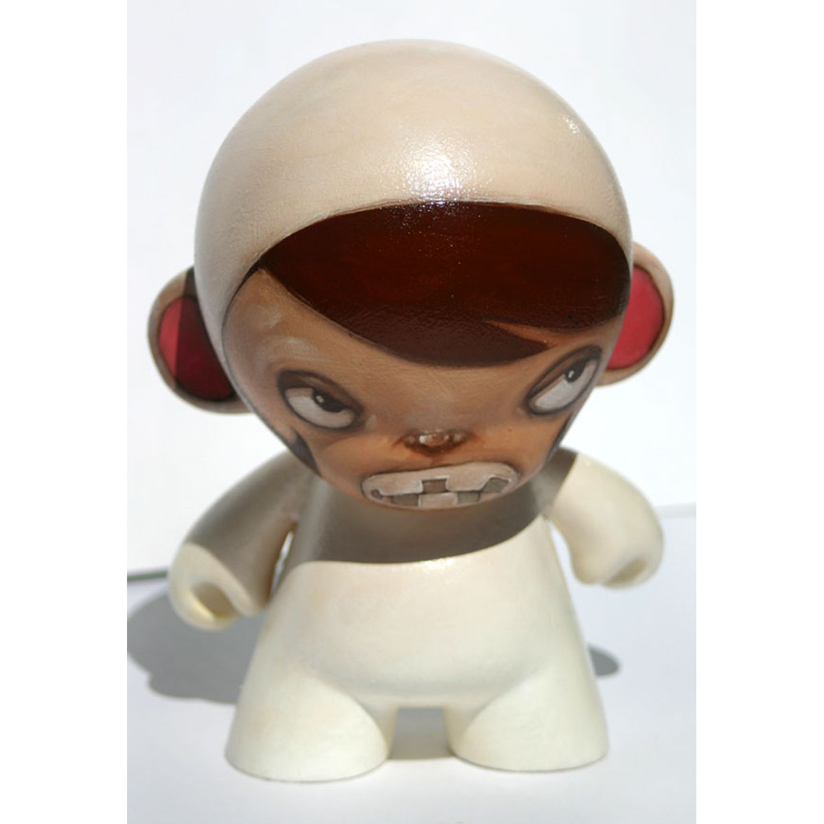 Girl in White Bear Suit