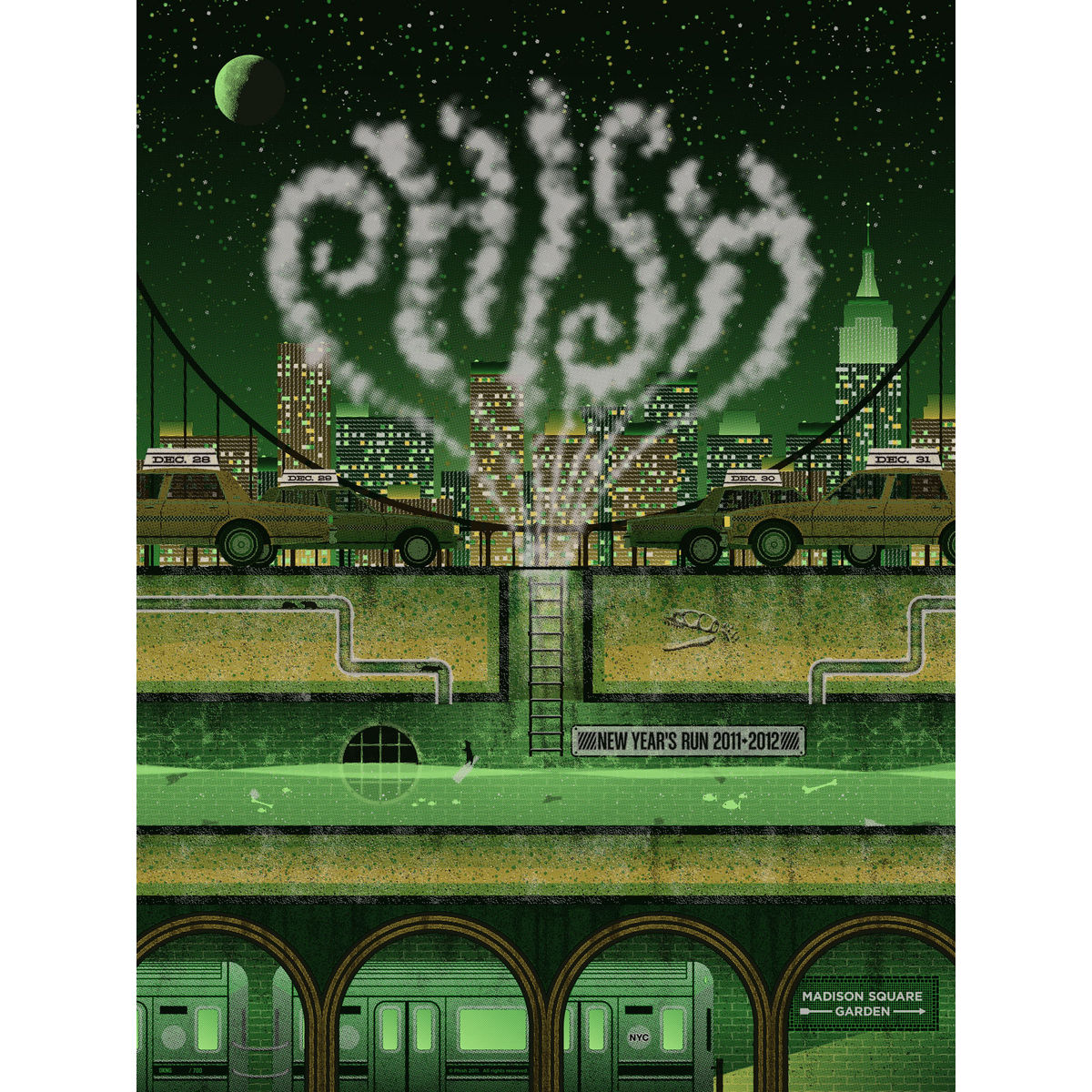 Phish - New York, NY, 2011 (Green)