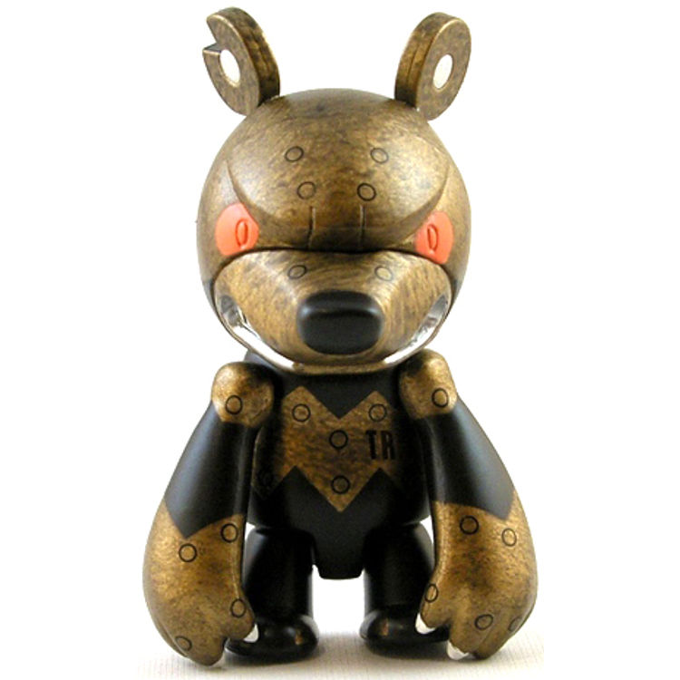 Knucklebear Qee - Gold Iron (Tower Records) by Touma