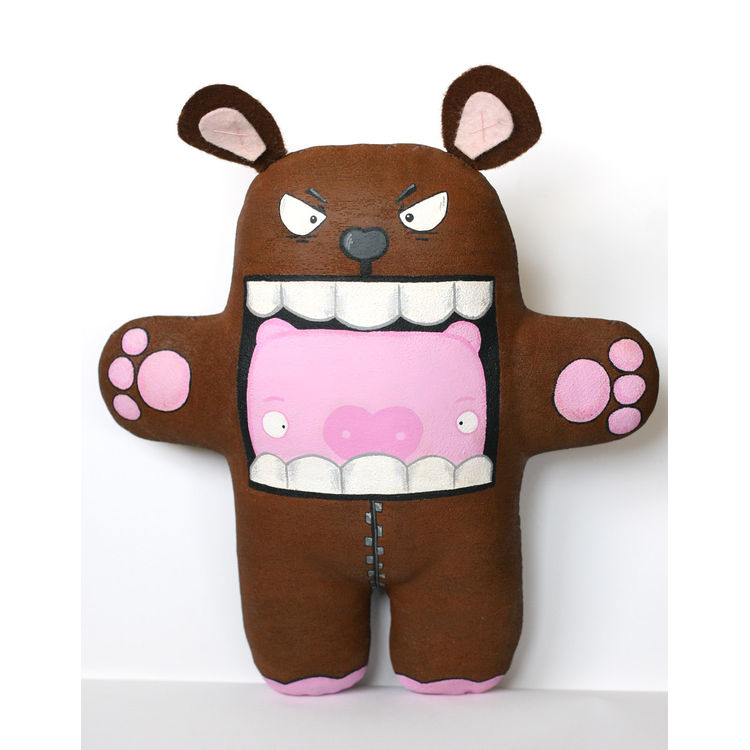 Pigs Need Protection From The Big Bad Wolf, So They Make Big Scary Bear Suits To Hide In! by James Yeah?