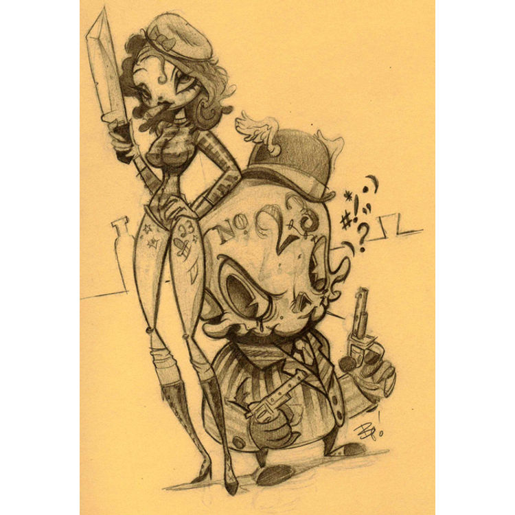 Trouble 23 Concept Sketch by Brandt Peters