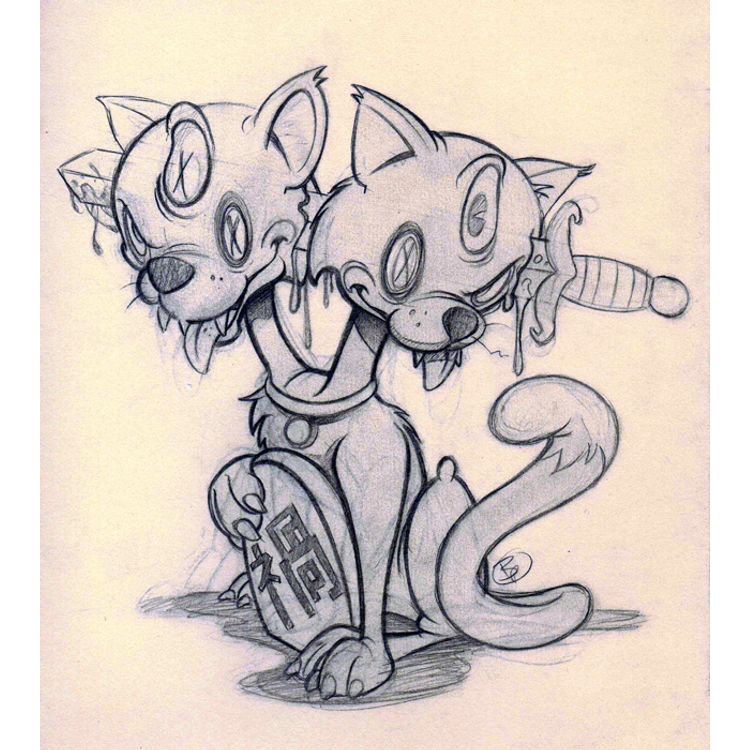 Misfortunate Cat Sketch by Brandt Peters