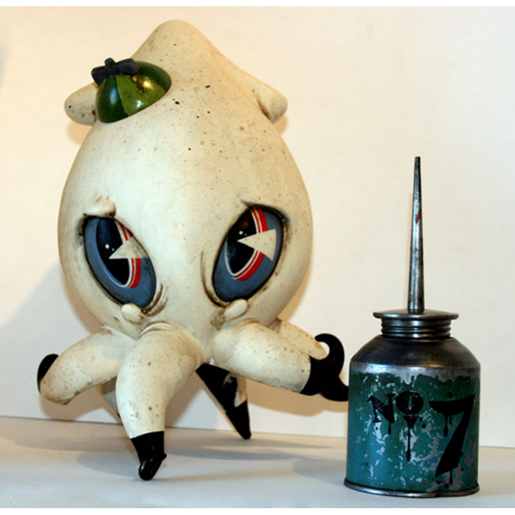 No. 7 Ivory Squid and Ink Can by Brandt Peters
