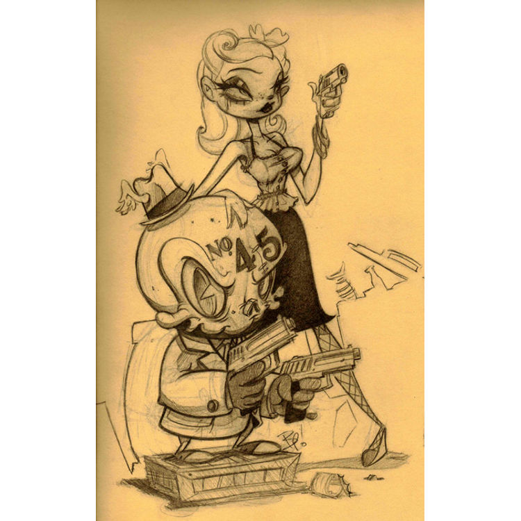 Trouble 45 Concept Sketch by Brandt Peters