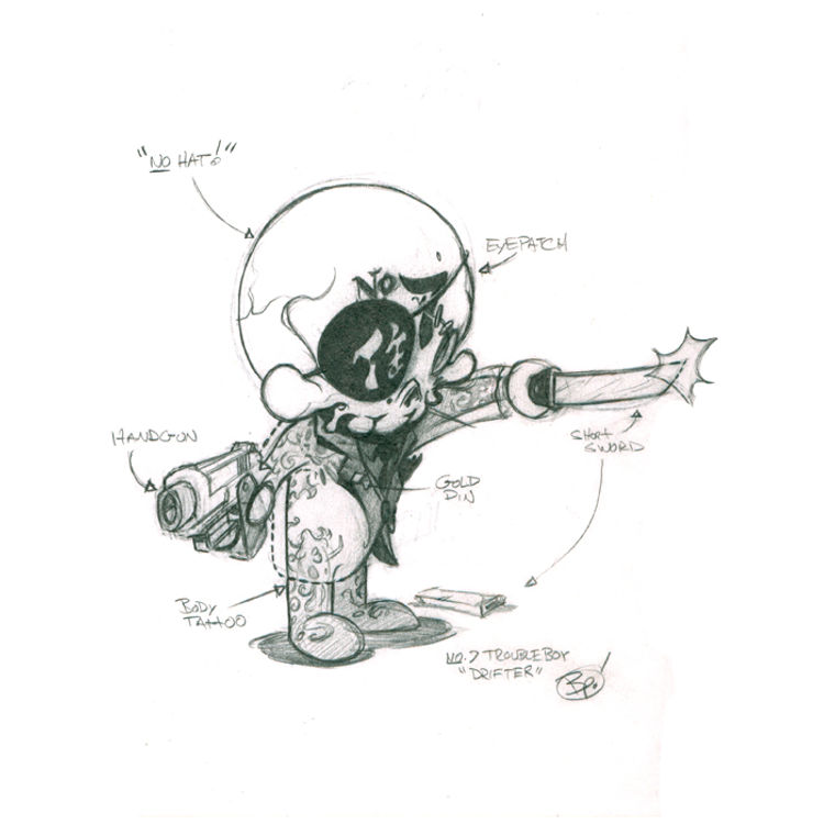 No. 7 “Drifter” Concept Sketch by Brandt Peters