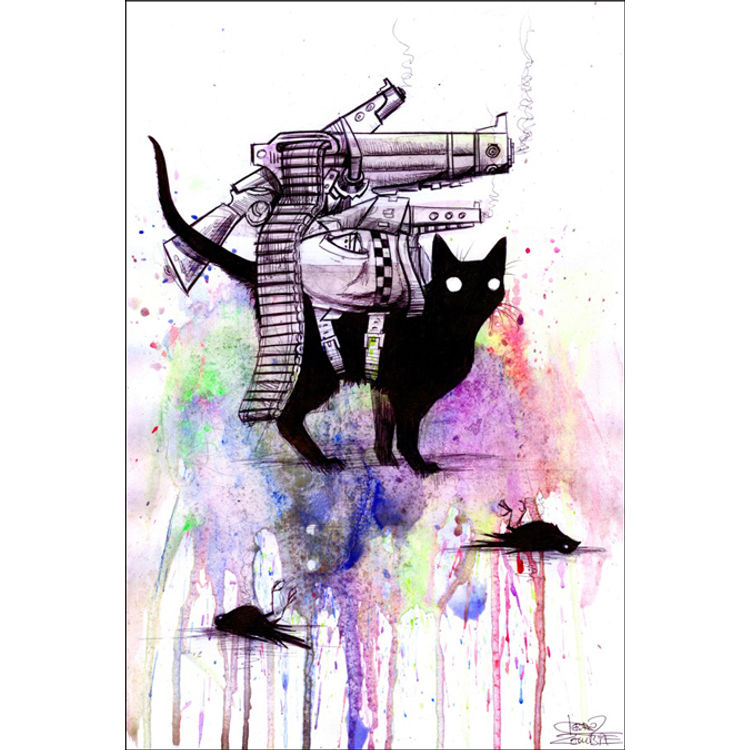 Super Cat by Lora Zombie