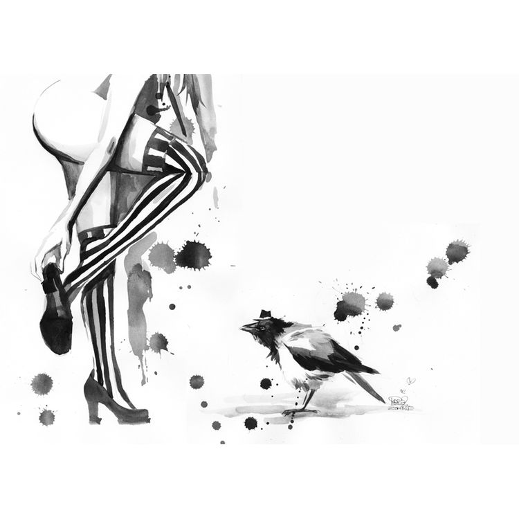 White Stripes by Lora Zombie