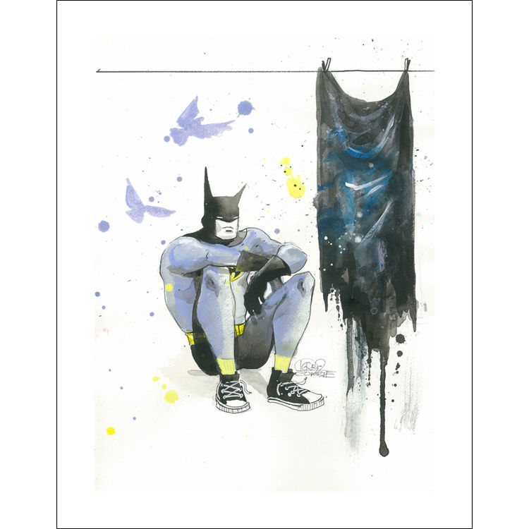 DEPRESSED BATMAN by Lora Zombie