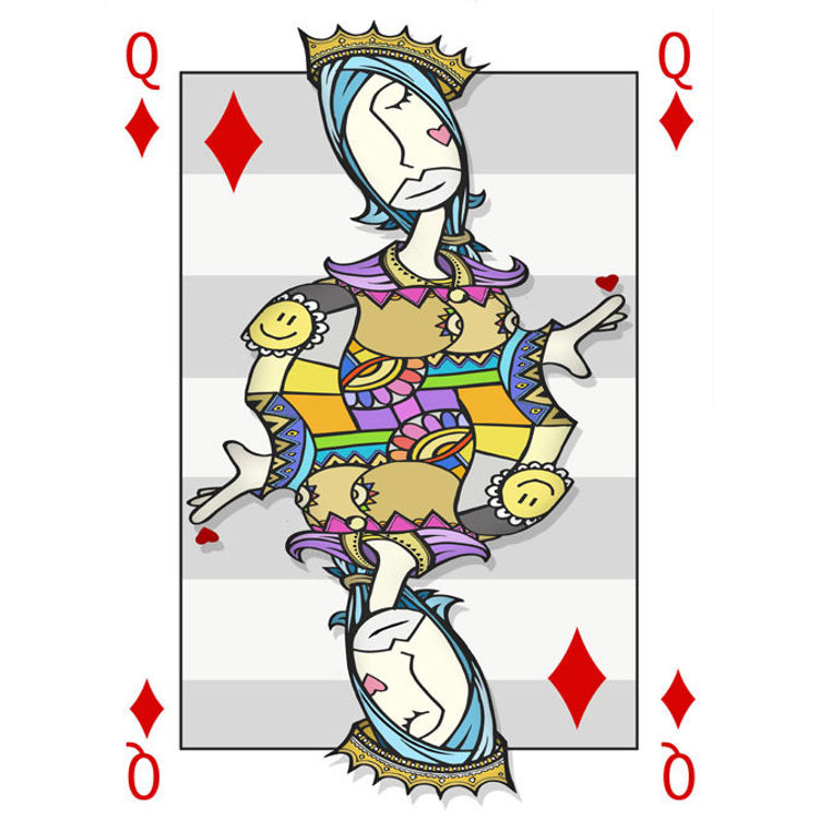 Queen of Diamonds by Kenny Random