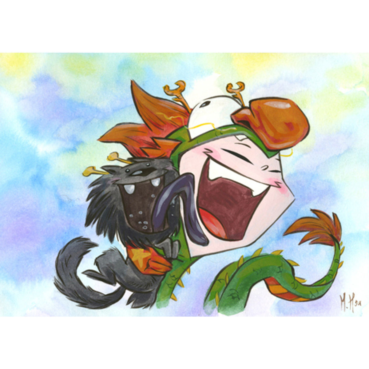 Dragon Boy and Blackie