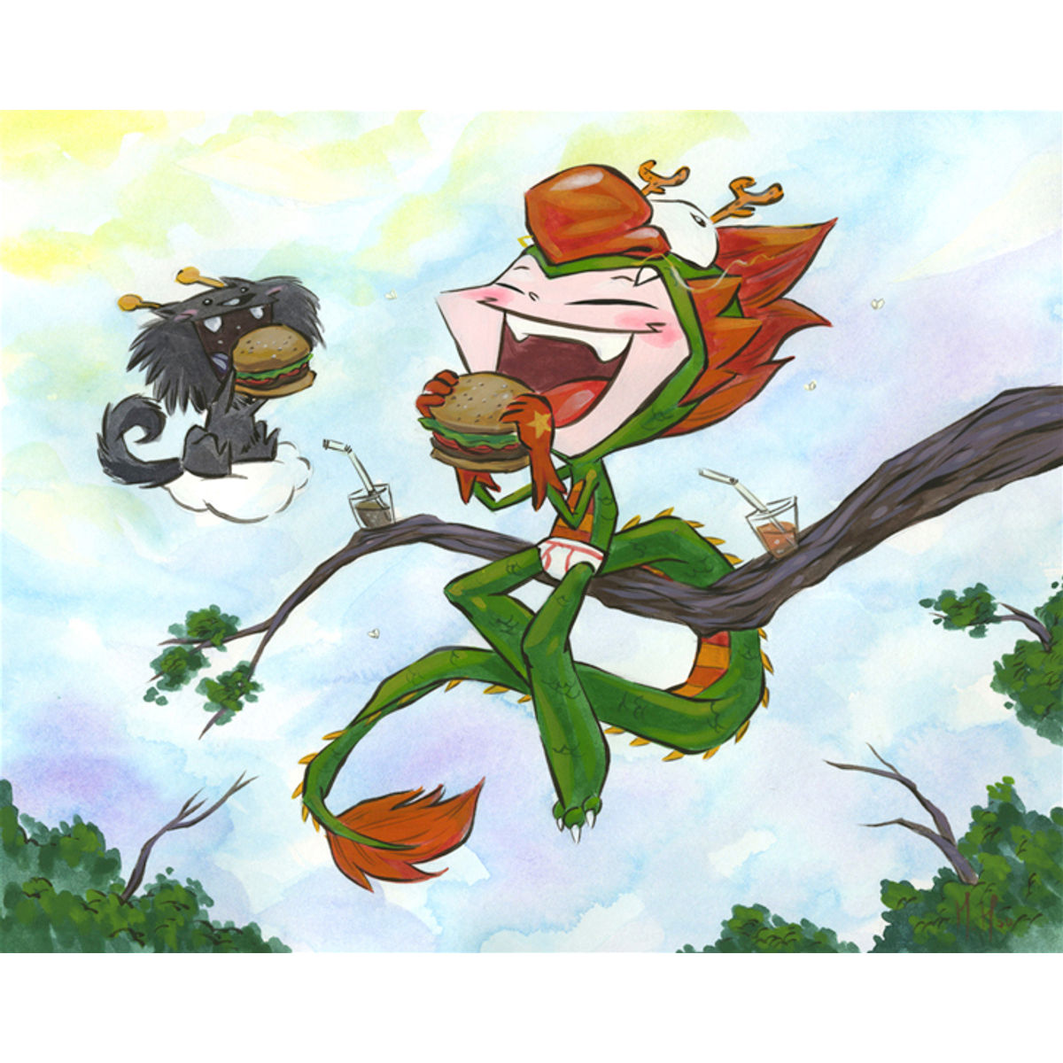 Dragon Boy Veggie Burgers