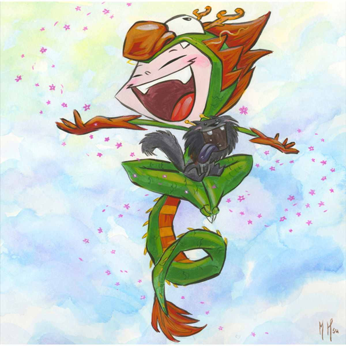 Dragon Boy Cherry Blossom