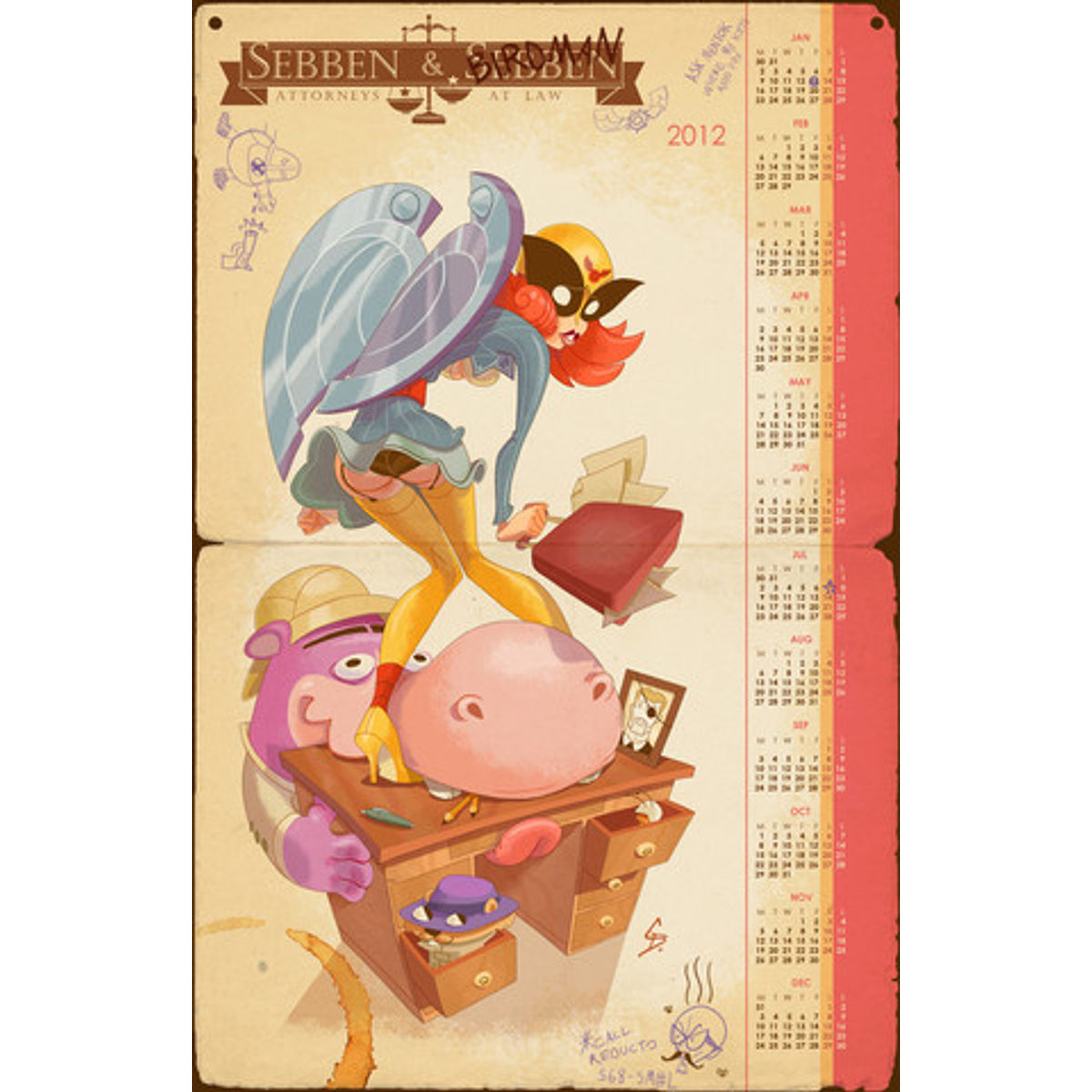 Sebben & Sebben 2012 Calendar