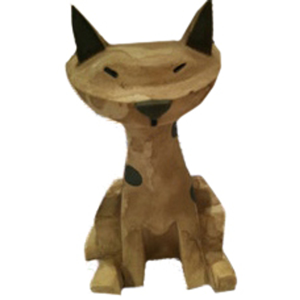 Kitty - Brown with Grey Dots