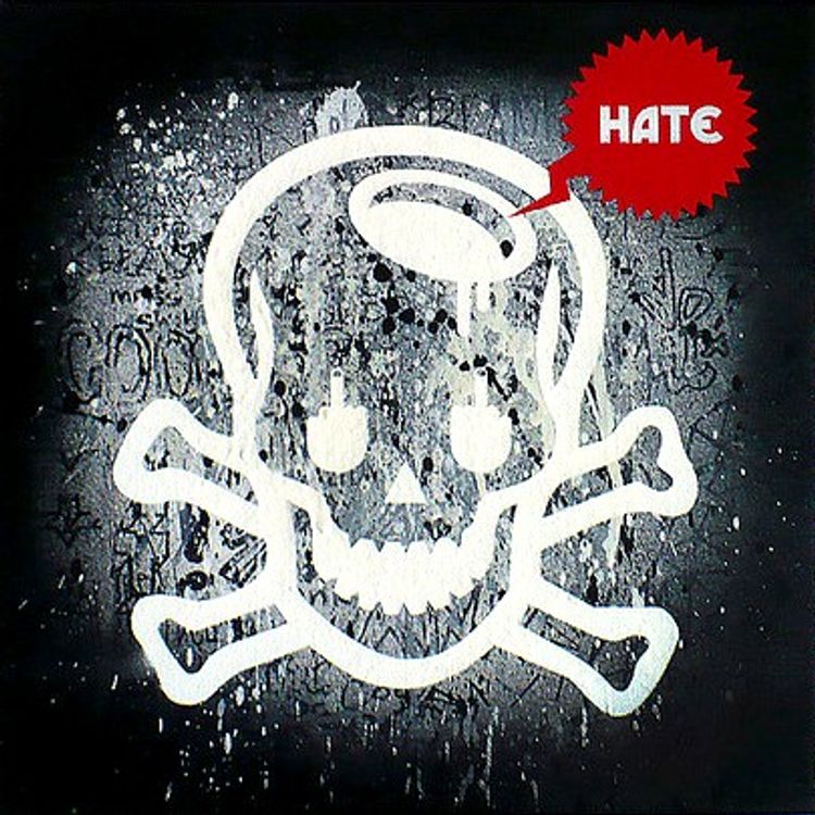 Skull tryptich - Hate by ciah-ciah