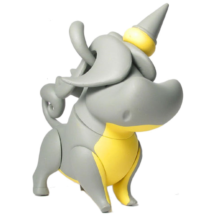 One Horn Beast - Grey/Yellow by PUSH