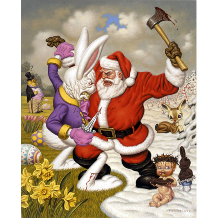 Clash of the Holidays by Todd Schorr