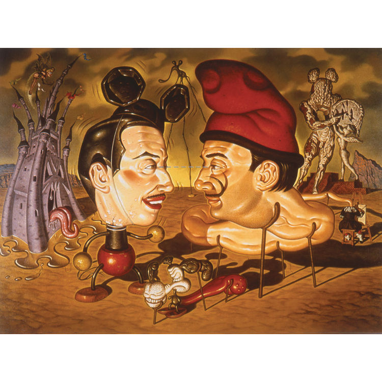 Five O'Clock Shadows in Disney-dali Land by Todd Schorr