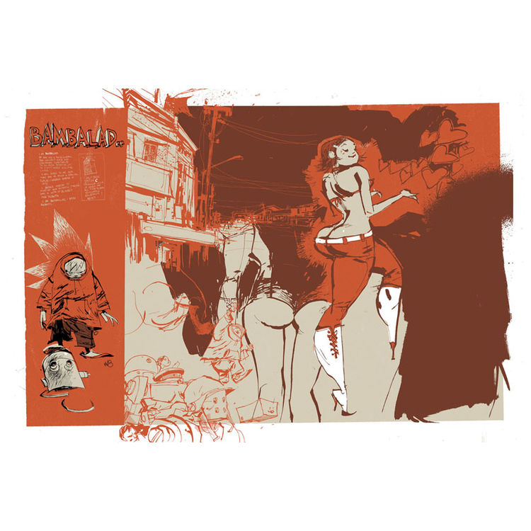 Bambalad - Print by Ashley Wood